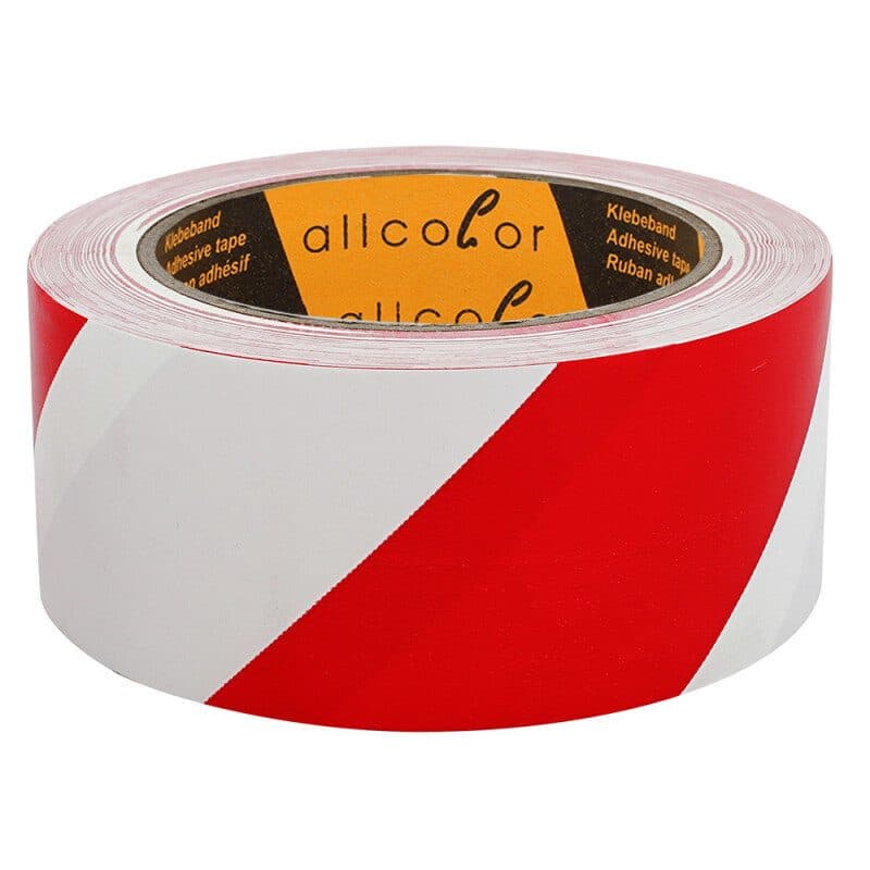 Nastro segnalazione bianco-rosso 75mm - ALLCOLOR GAF-510-75WR