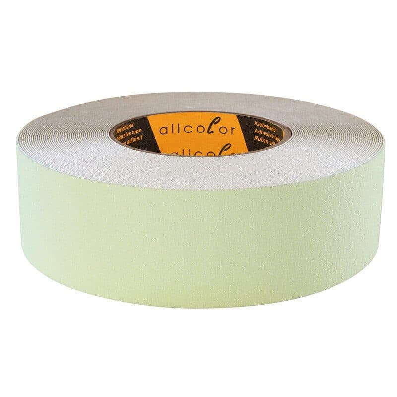 Nastro antiscivolo fosforescente giallo 50mm rotolo 18m - ALLCOLOR GAF-530PH