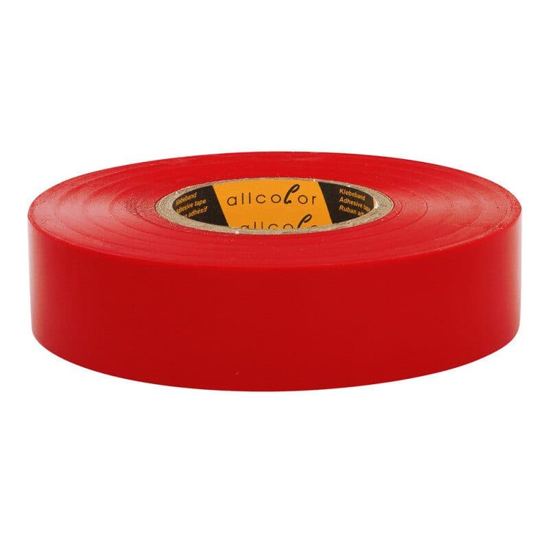 Nastro isolante PVC Type 590 rosso 19mm 25m - ALLCOLOR GAF-590R