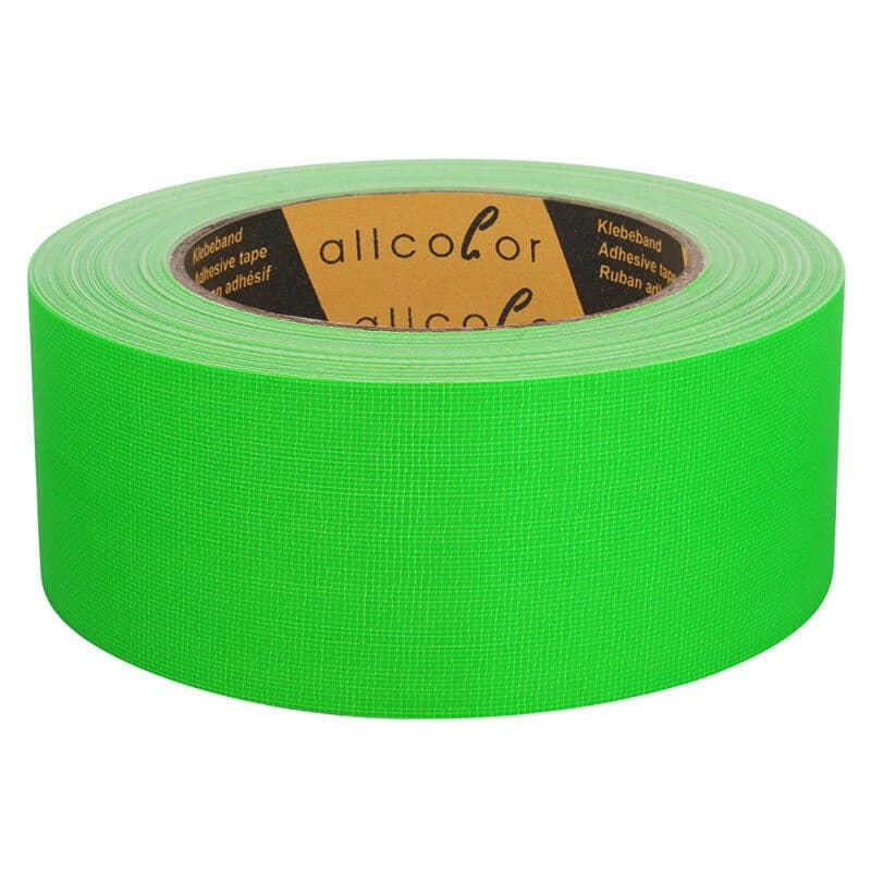 Nastro gaffer neon verde fluo 19mm 25m - ALLCOLOR GAF-649-19V