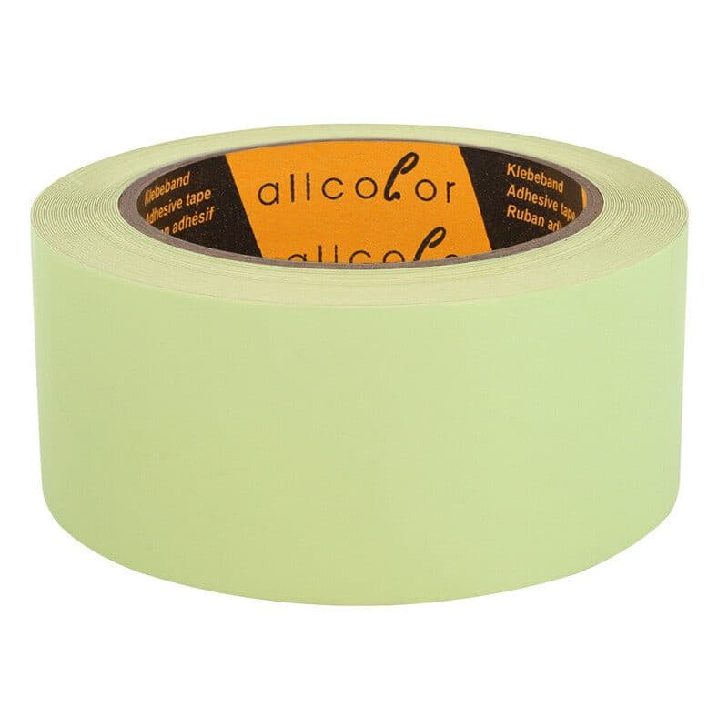 Nastro fosforescente 50mm x 10m glow in the dark - ALLCOLOR GAF-FLUO-50
