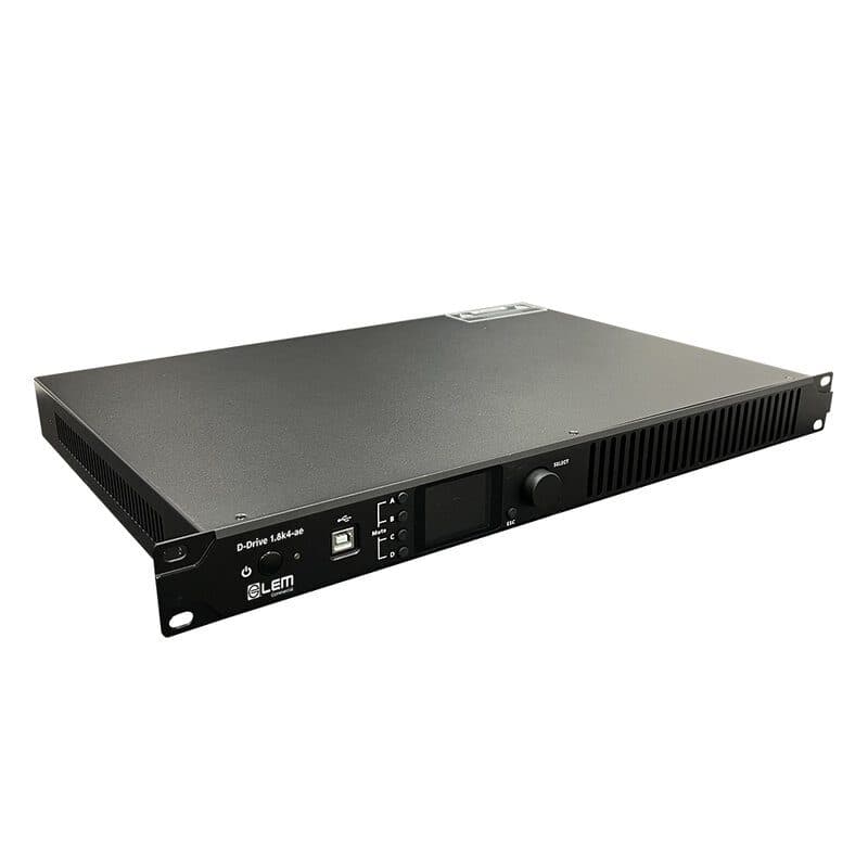 Amplificatore potenza rack 19'' 1U 4x300W DSP - LEM COMMERCIAL GEN-D-DRIVE 1.8K4-AE