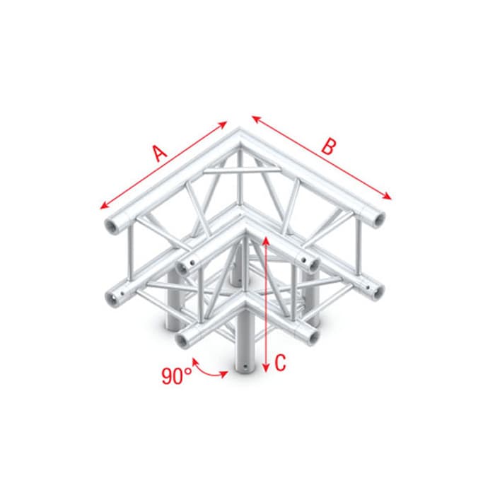 Pro-30 Square G Truss - Angolo 3-way - Milos GQ30012
