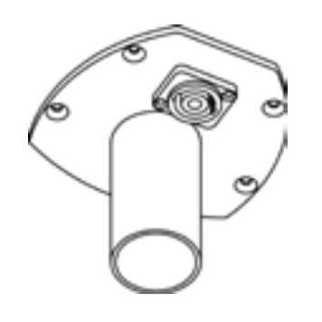 Piastra montaggio palo 35mm speakON NL4 serie C-/M-/ML-/PL - Harmonic Design HDE-900857