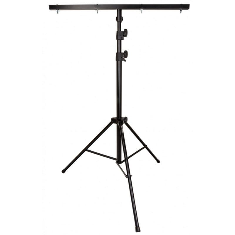 Stativo luci con barra a T 1m, altezza max 318cm, chiuso 150cm, nero - HILEC HIT-B00756