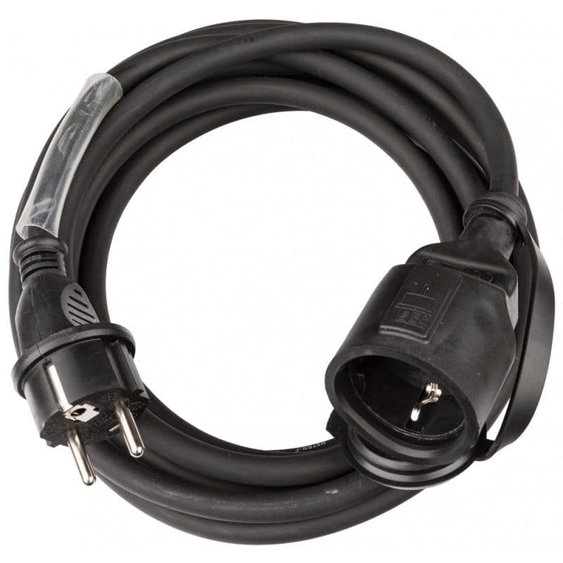 Cavo prolunga alimentazione Schuko 5m 3G1,5 IP44 - HILEC HIT-B01379