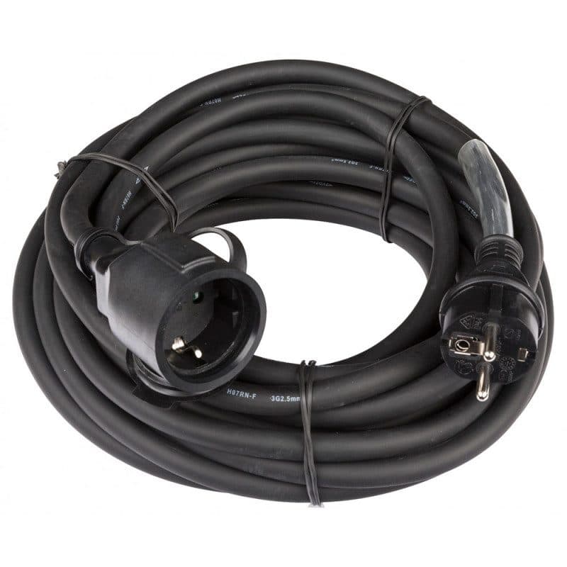 Prolunga elettrica Schuko monofase 3G2.5 15m IP44 - HILEC HIT-B01457