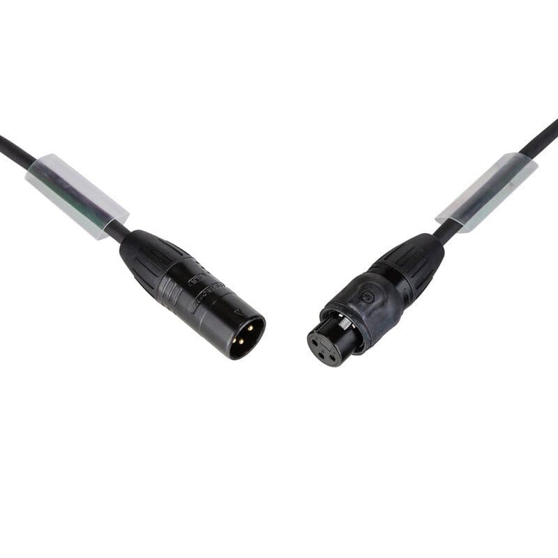 Cavo DMX XLR 3-pin maschio/femmina 15m Seetronic IP65 - HILEC HIT-B01528