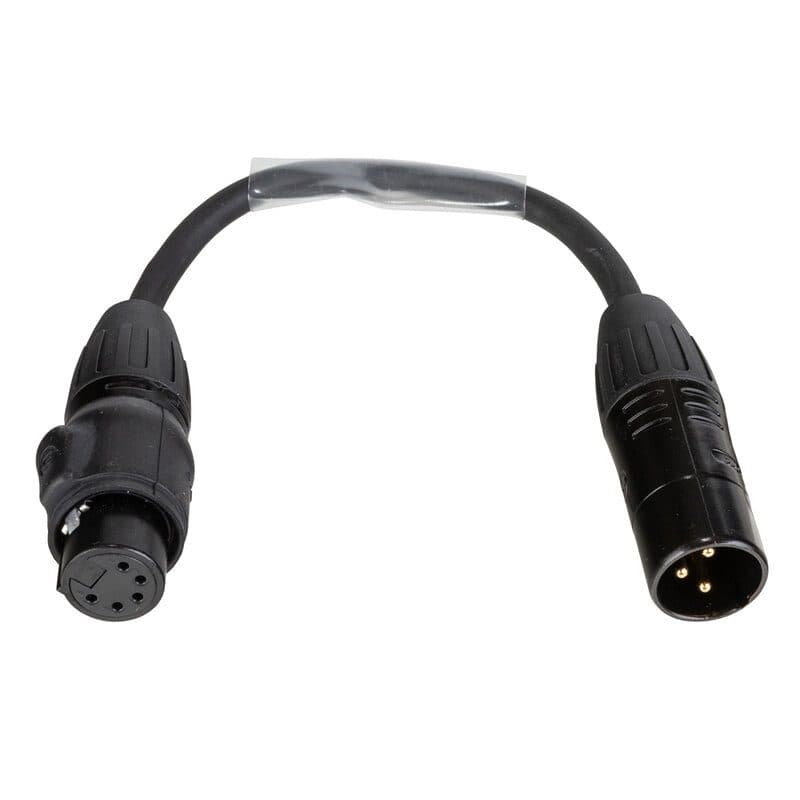 Cavo adattatore DMX 3-pin a 5-pin 0,15m Seetronic IP65 XLR - HILEC HIT-B01536