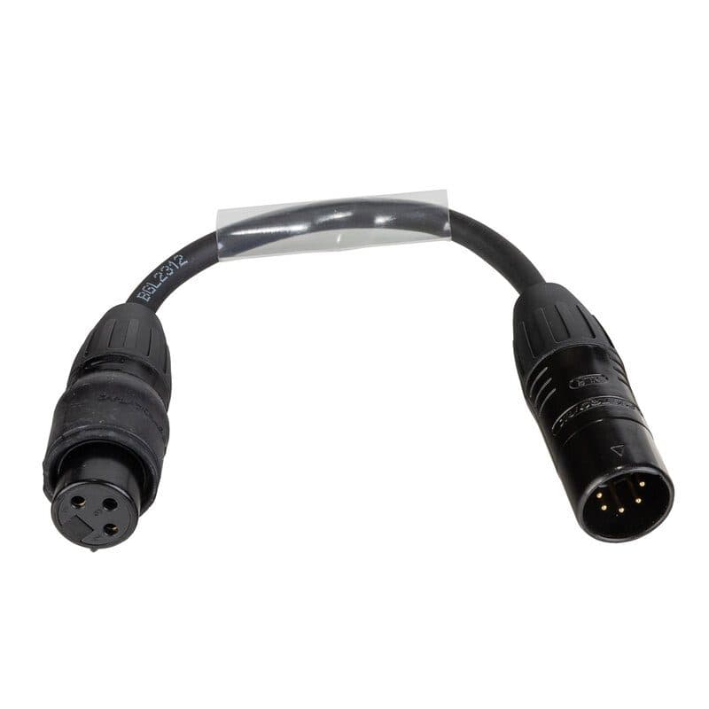 Adattatore DMX 5-pin a 3-pin Seetronic IP65 0,15 m - HILEC HIT-B01537
