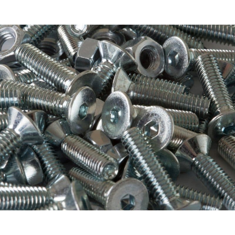 Set 50 viti svasate M4x16 e dadi autobloccanti - HILEC MS-08