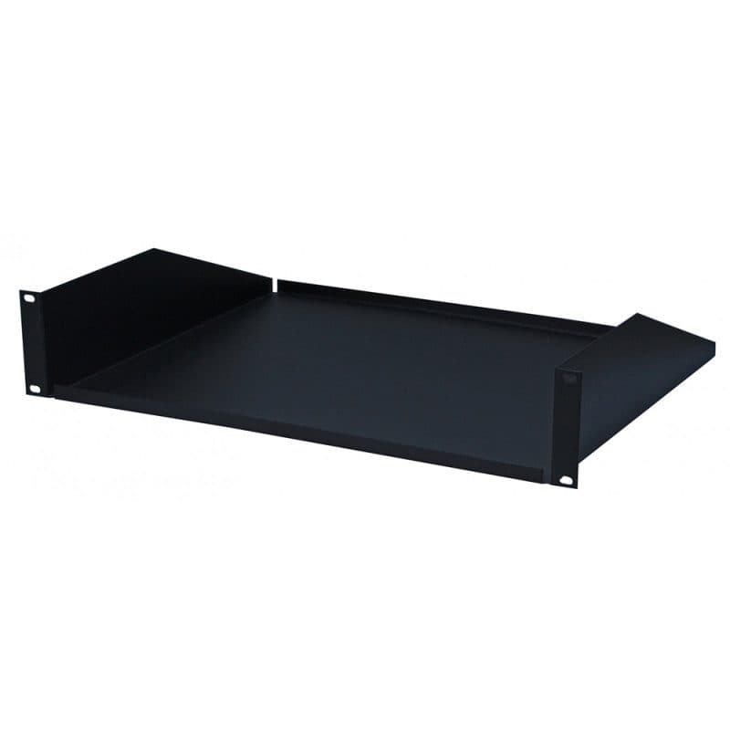 Vassoio rack 19" 2U metallo nero - HILEC HIT-B03198