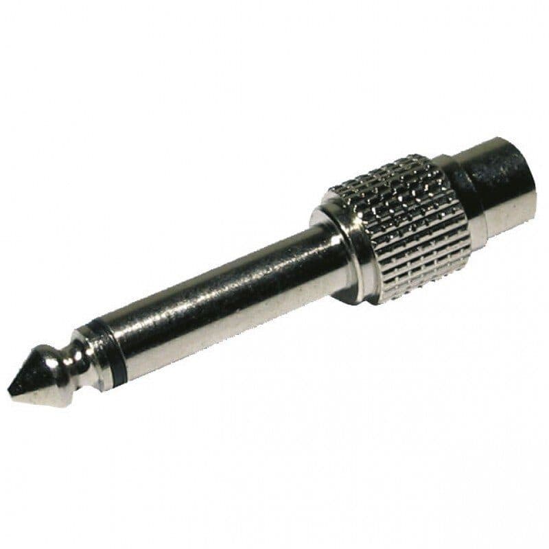 Adattatore RCA femmina a jack 6,35mm TS maschio - Audiophony HIT-H0505
