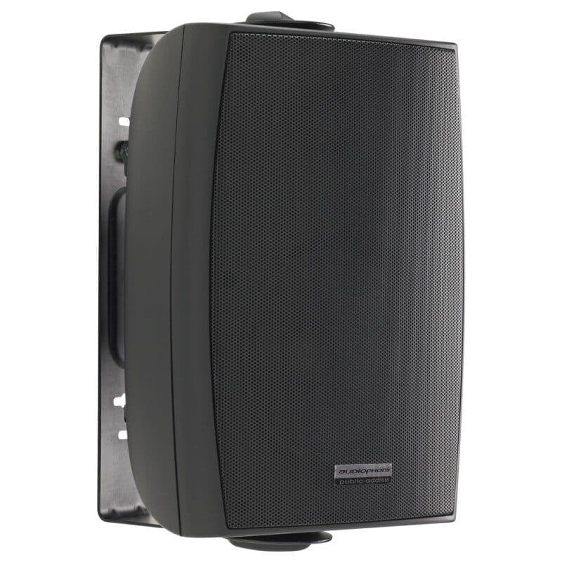 Diffusore da parete 80W 2 vie nero bassa impedenza 100V - AUDIOPHONY PA HIT-H10212
