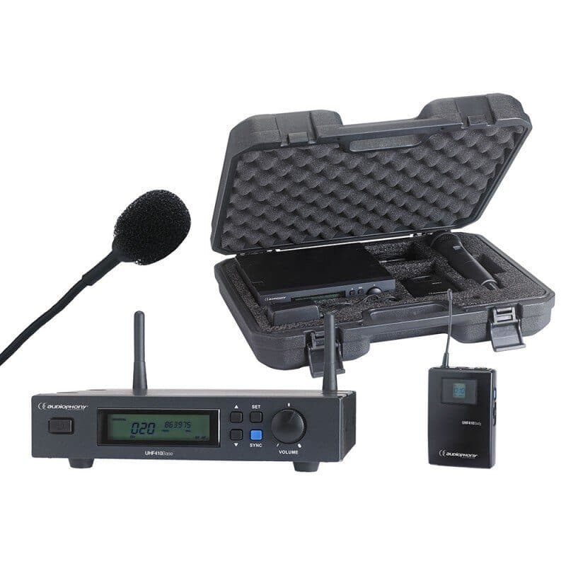 Set radiomicrofono lavalier UHF 863-865 MHz True Diversity - AUDIOPHONY HIT-H10284