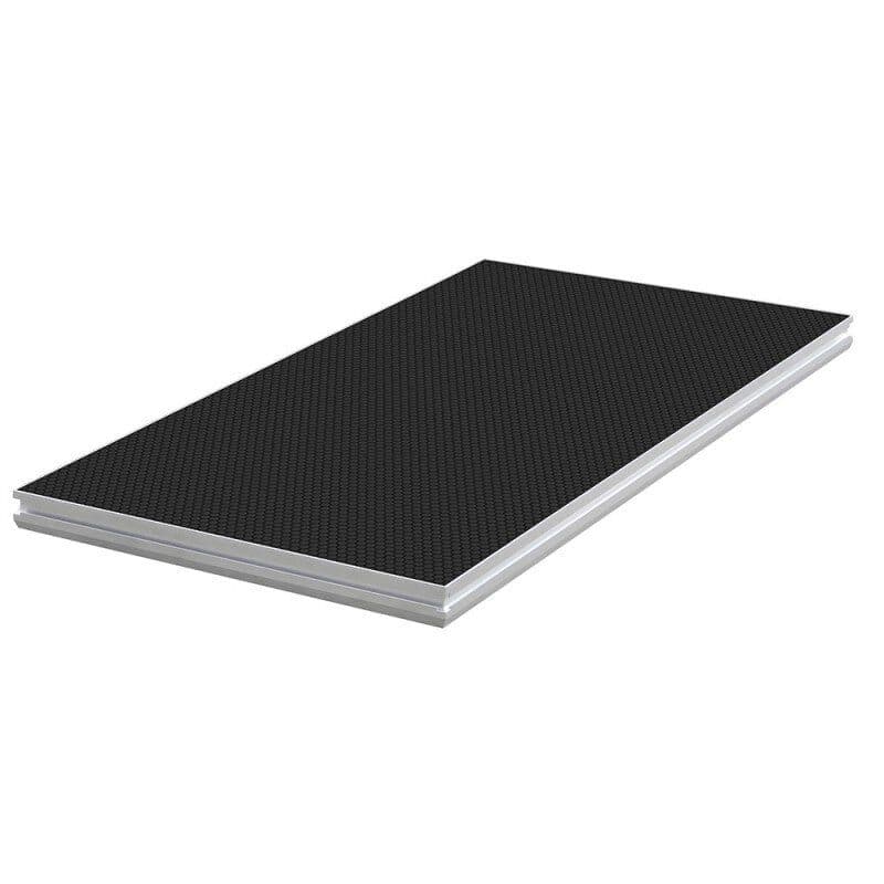 Piattaforma palco antiscivolo 2x1m 750kg/m² nera senza gambe - CONTESTAGE HIT-H10369