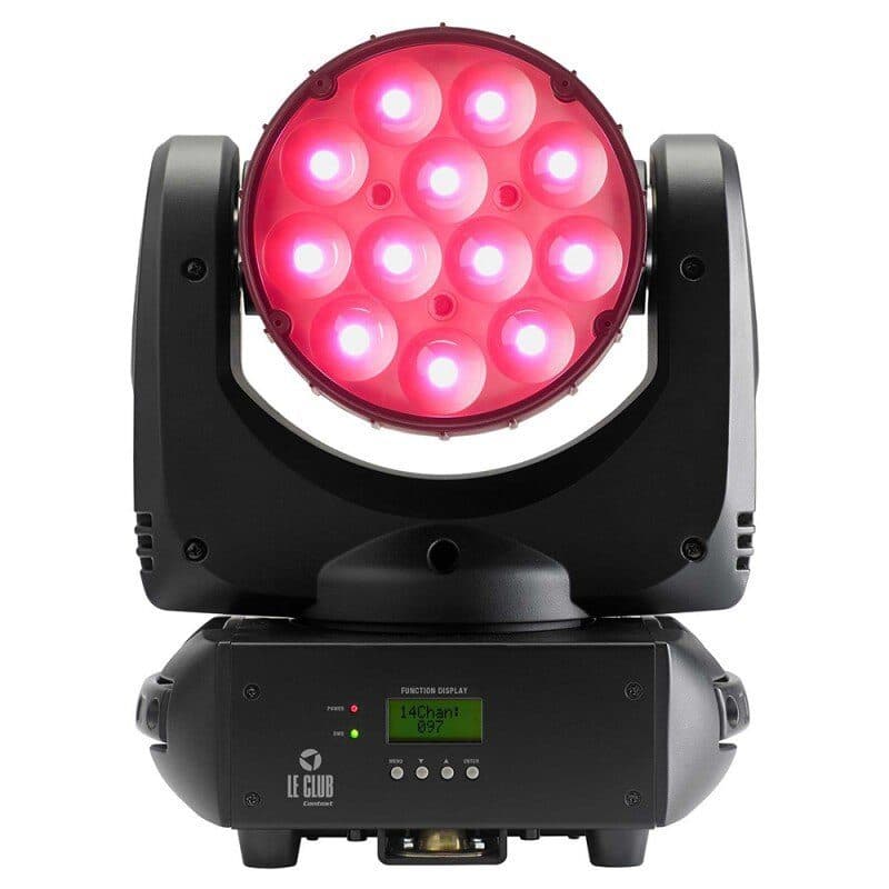 Testa mobile wash LED 12x10W compatto DMX - Contest HEZO120Z