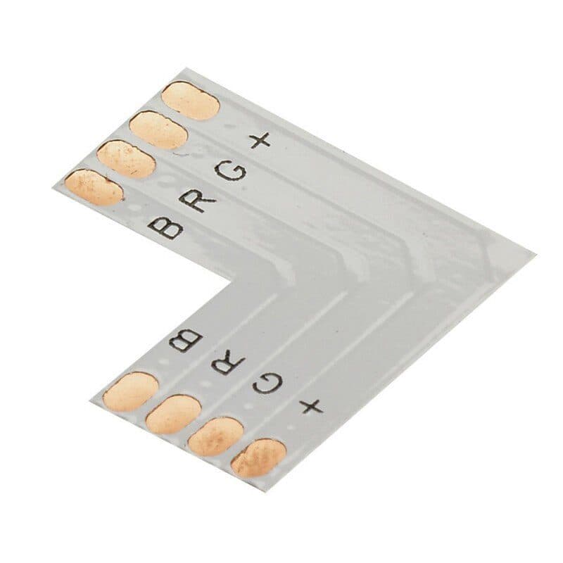 Connettore a L per nastro RGB 10 mm - Contest HIT-H10554