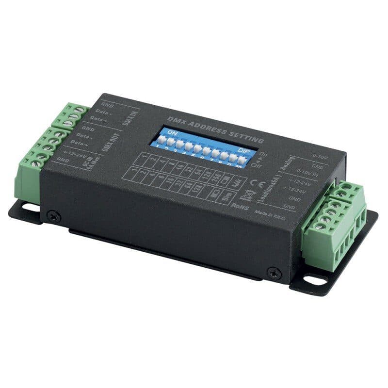 Driver DMX nastro LED mono 12-24V DC 72-144W 1ch - CONTEST TAPEDRIVER-1 HIT-H10573