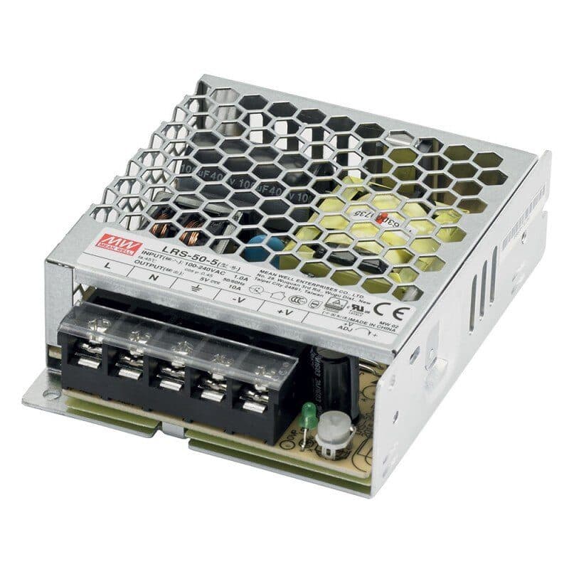 Alimentatore LRS-50-5, 5 VDC 50 W, 1 uscita, IP20 - CONTEST HIT-H10599