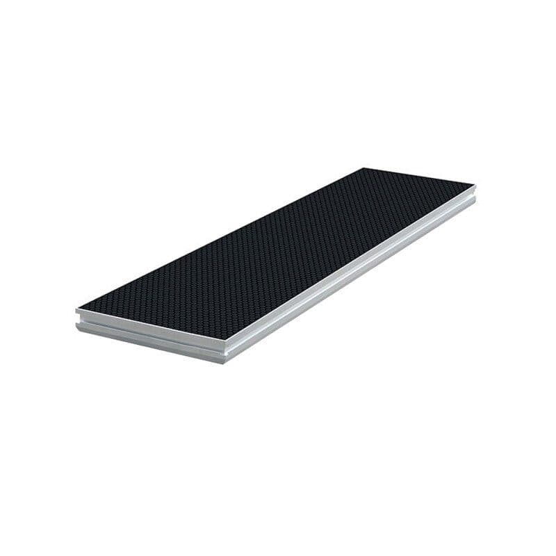 Piattaforma palco antiscivolo 2x0,5m 750kg/m² nera senza gambe - CONTESTAGE HIT-H10601