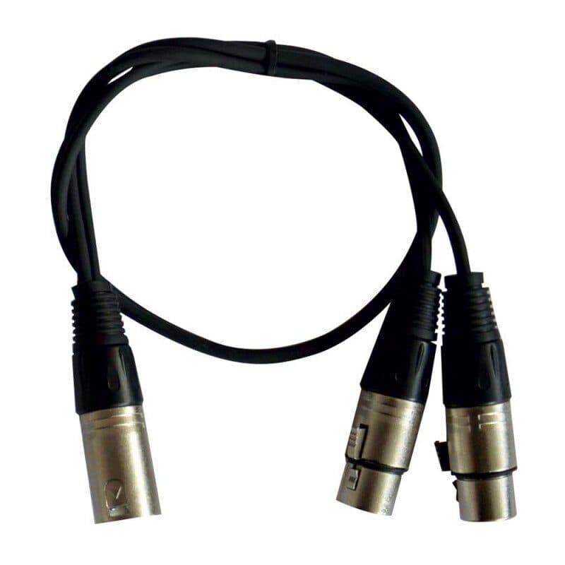 Cavo audio XLR maschio - 2 XLR femmina 0.6 m - Audiophony HIT-H10671