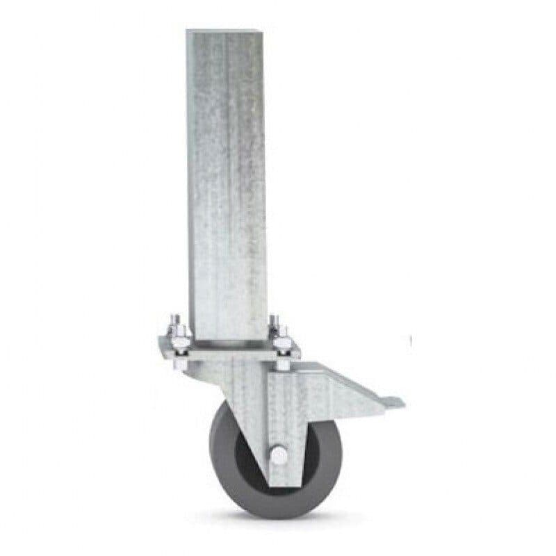 Gamba quadrata con ruota h40cm - CONTESTAGE HIT-H10859