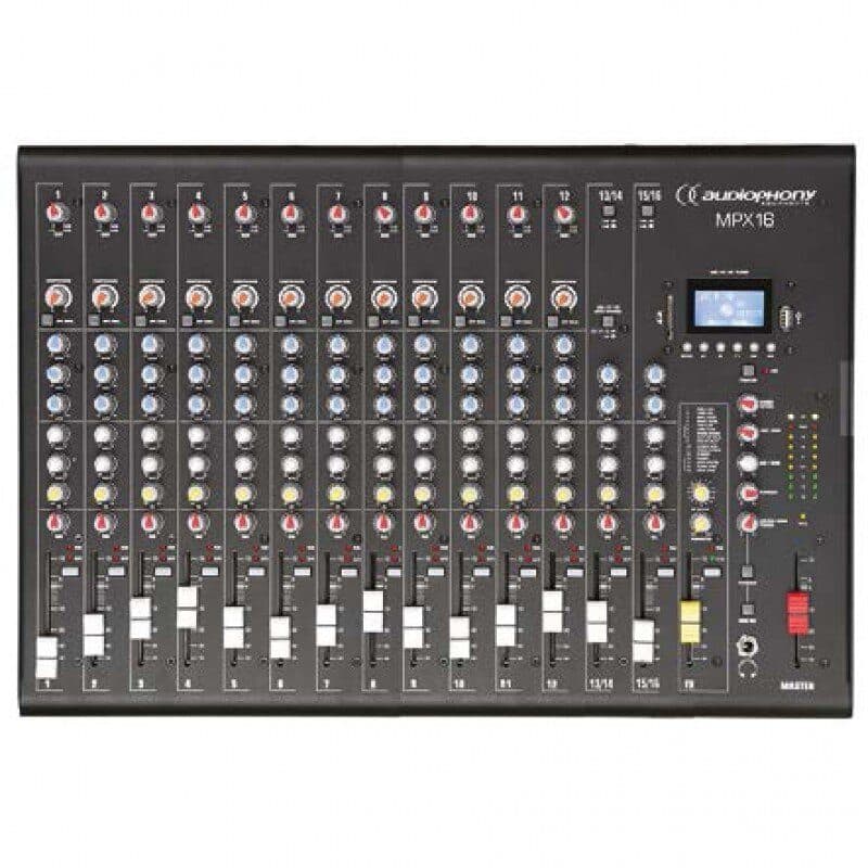 Mixer analogico 16 ingressi DSP USB SD BT - AUDIOPHONY HIT-H10908