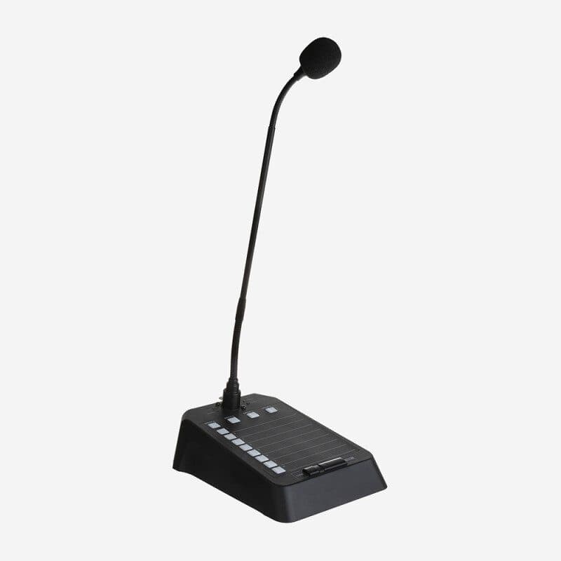 Postazione microfonica 8 zone per matrice PREZONE88 - Audiophony PA MIC-DESK8m