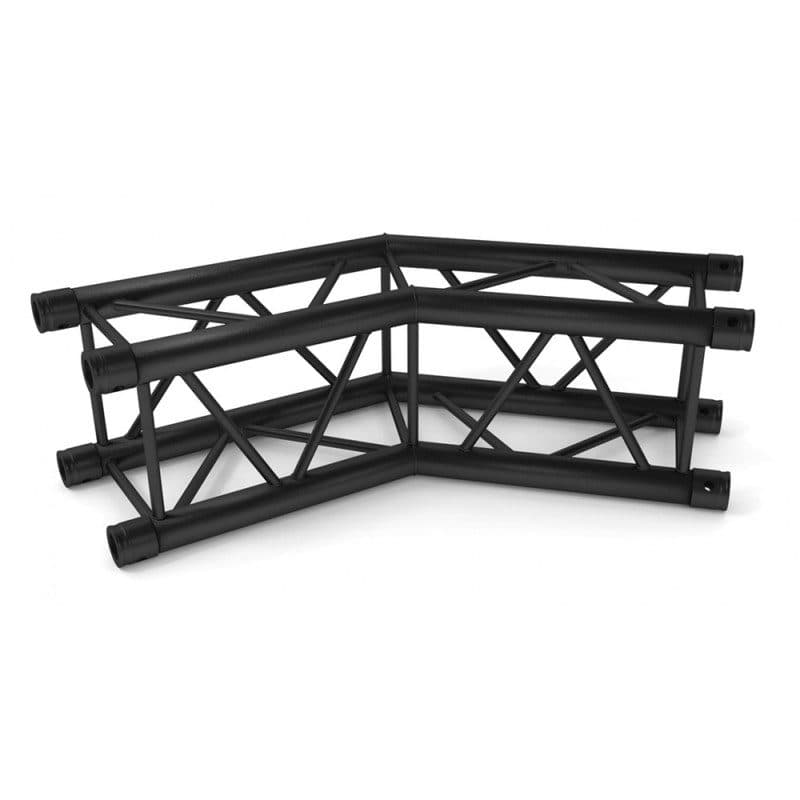 Giunto angolare 2 vie americana quadrata 290mm 50cm 135° nero - Contestage HIT-H11006