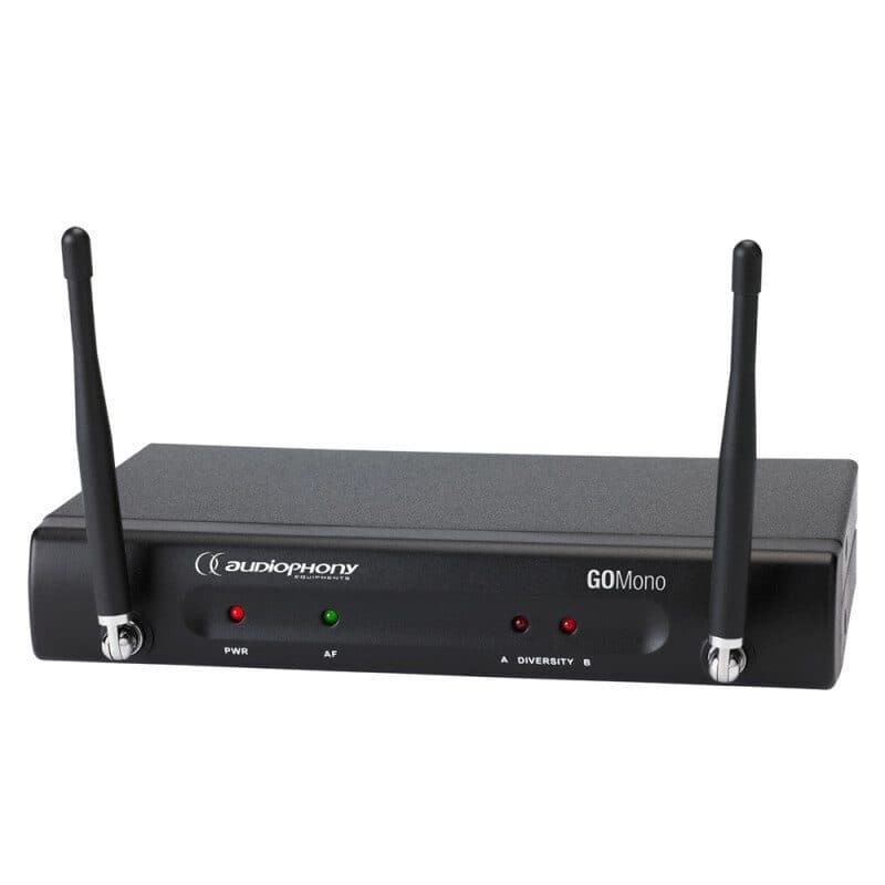 Ricevitore diversity UHF singolo canale 16 frequenze GO-Mono-F5 - AUDIOPHONY HIT-H11029