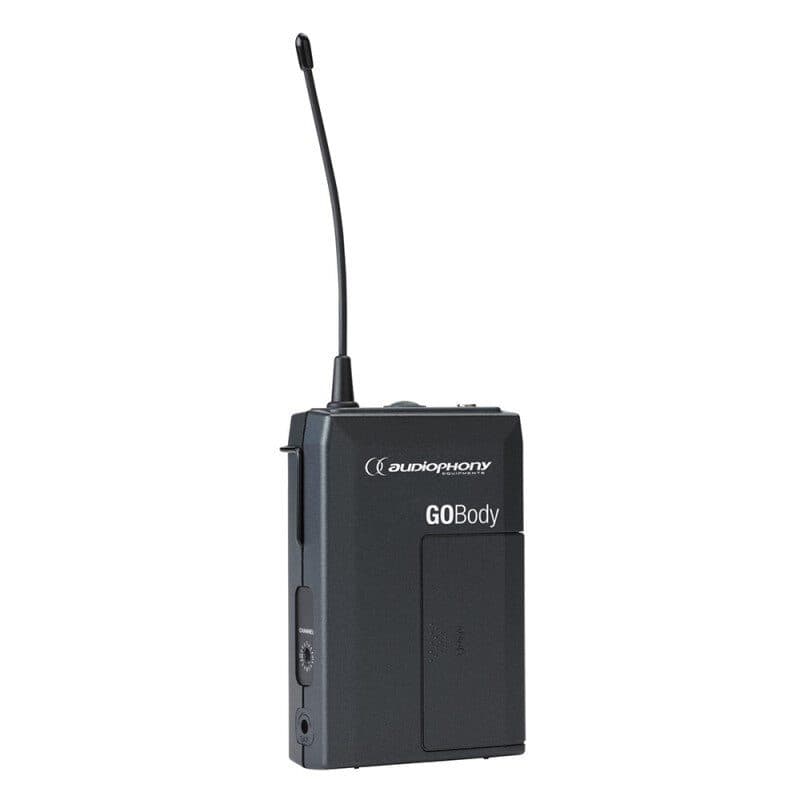 Trasmettitore bodypack UHF 514-542 MHz 16 freq miniXLR - AUDIOPHONY HIT-H11031