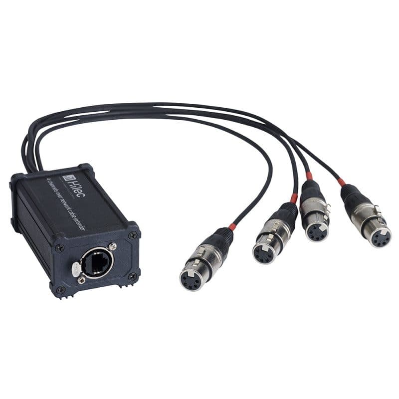Box adattatore da RJ45 a 4 XLR5-F audio/DMX - AUDIOPHONY BOXRJ4XF5 HIT-H11046