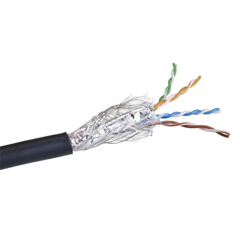 Cavo Cat6 flessibile 26 AWG 100 m nero - AUDIOPHONY HIT-H11047
