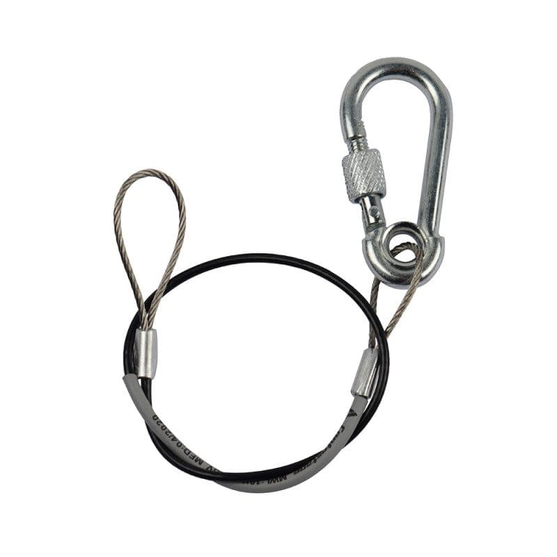 Cavo di sicurezza Ø 1,5 mm 30 cm attacco rapido MWL 10 kg nero - CONTESTAGE HIT-H11073