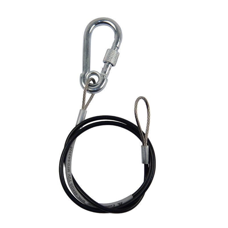 Cavo di sicurezza Ø 2 mm 60 cm attacco rapido MWL 40 kg nero - CONTESTAGE HIT-H11075