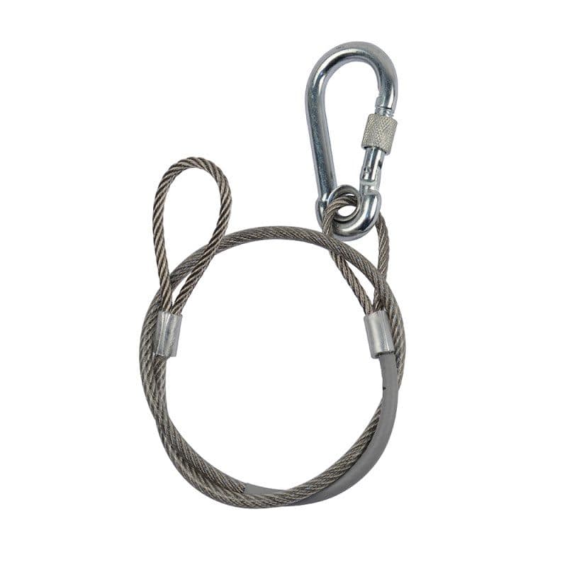 Cavo di sicurezza Ø 4 mm 60 cm attacco rapido MWL 90 kg argento - CONTESTAGE HIT-H11076