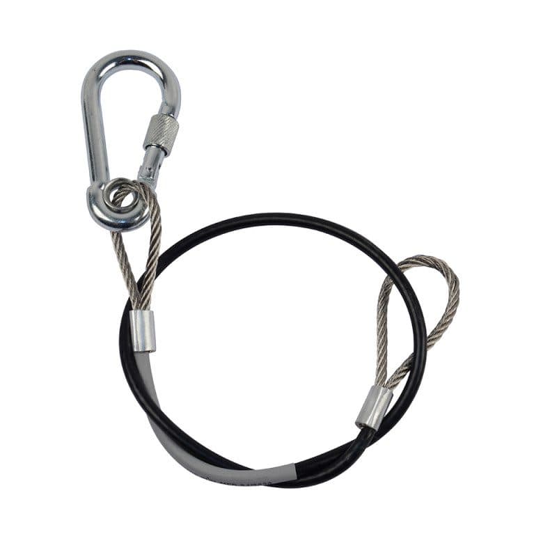 Cavo di sicurezza 4mm 60cm 90kg nero SC90b - Contestage HIT-H11077