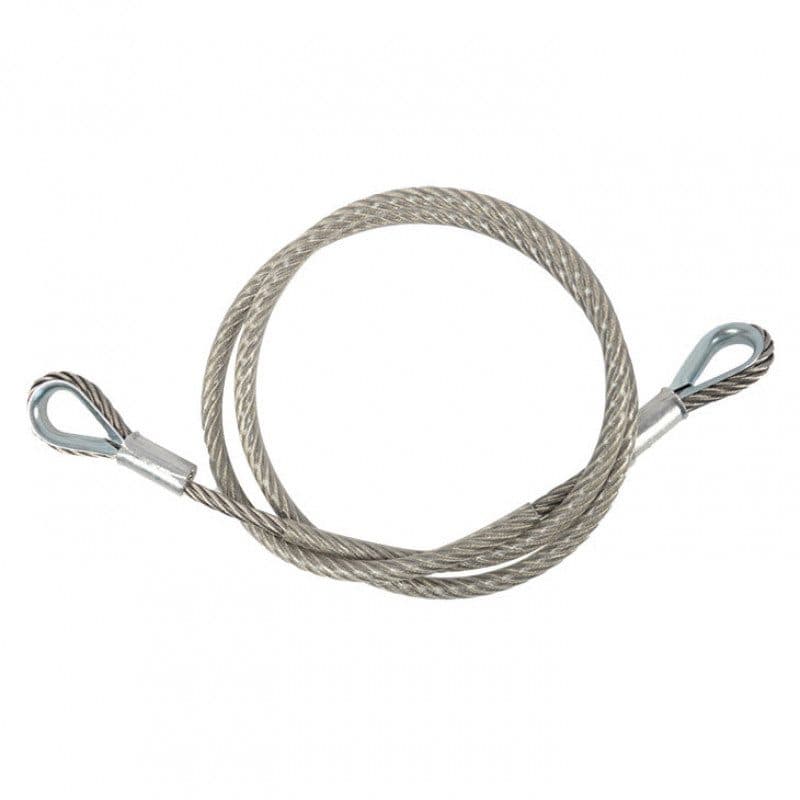 Cavo di sicurezza Ø 8 mm 150 cm 2 anelli MWL 700 kg argento - CONTESTAGE HIT-H11079