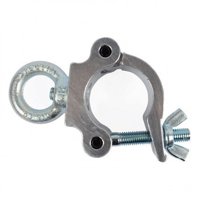 Morsetto Aliscaff proiettore tubo 38-51 mm anello M10 MWL 300 kg argento - CONTESTAGE HIT-H11091