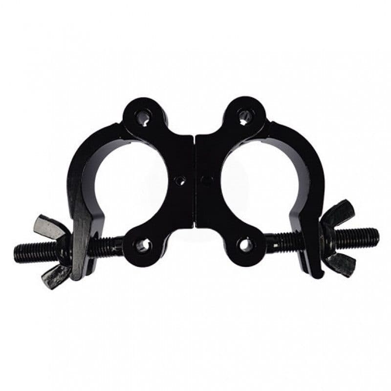 Morsetto girevole doppio aggancio tubi 38-51 mm MWL 300 kg nero - CONTESTAGE HIT-H11097
