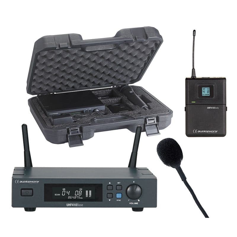 Set radiomicrofono lavalier UHF 500 MHz True Diversity - AUDIOPHONY HIT-H11144