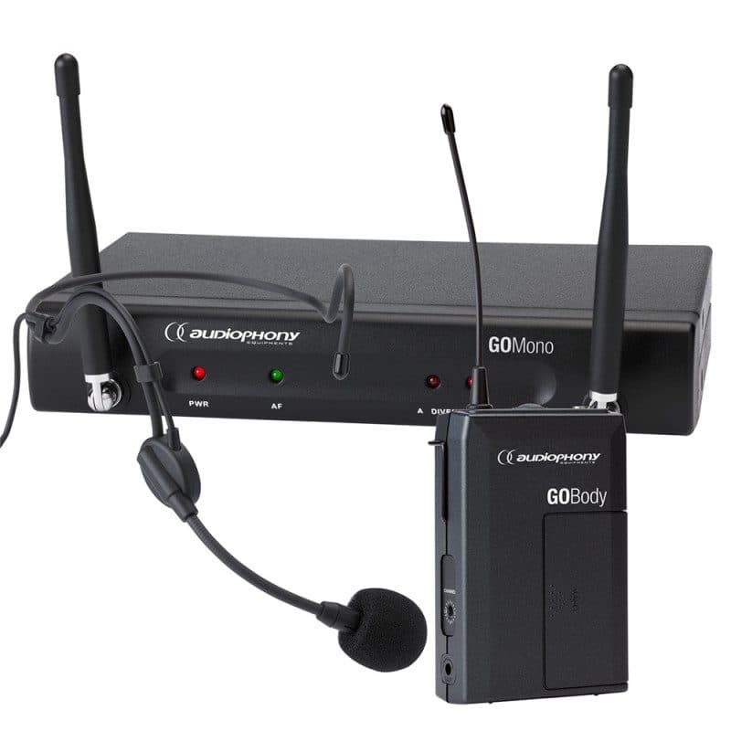 Sistema wireless ad archetto 514-542 MHz 16 freq diversity - AUDIOPHONY HIT-H11146