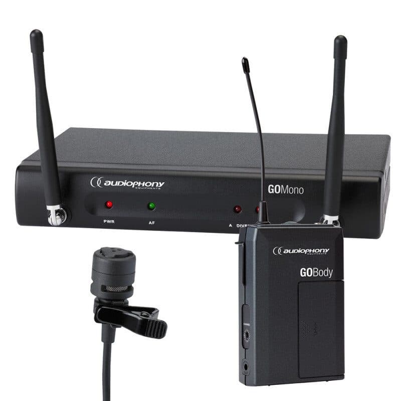 Sistema wireless lavalier 514-542 MHz 16 freq diversity - AUDIOPHONY HIT-H11147