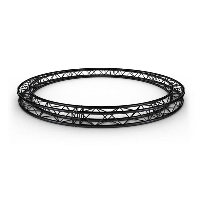 Traliccio quadruplo tondo 6m nero tubo 290mm 8 parti - CONTESTAGE HIT-H11268