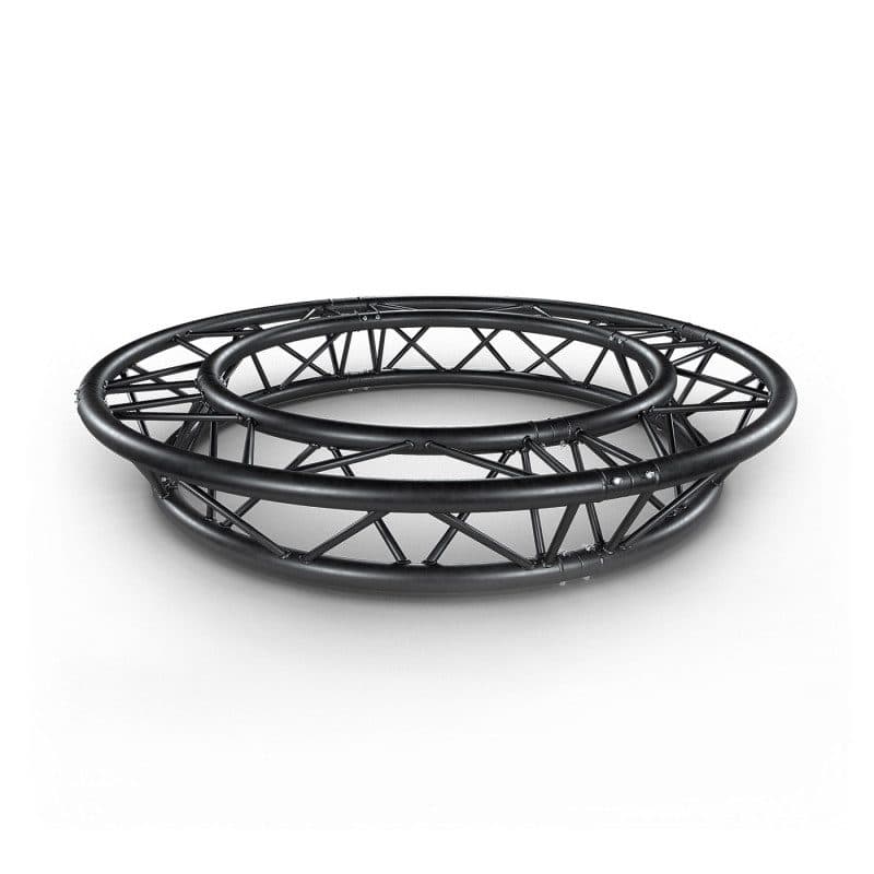 Traliccio triplo tondo Ø2m tubi 290mm nero 4 parti - CONTESTAGE HIT-H11272