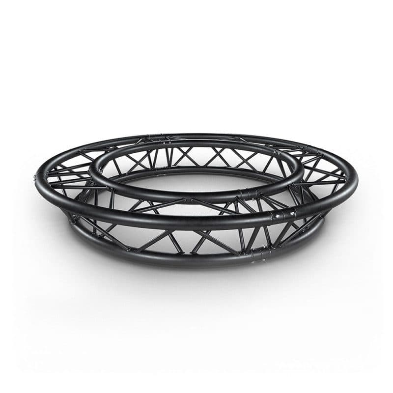 Traliccio triplo tondo Ø4m tubi 290mm nero 4 parti - CONTESTAGE HIT-H11274
