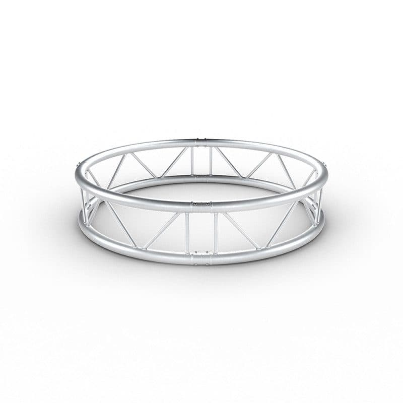 Traliccio doppio tondo verticale Ø2m tubi 290mm argento 4 parti - CONTESTAGE HIT-H11275