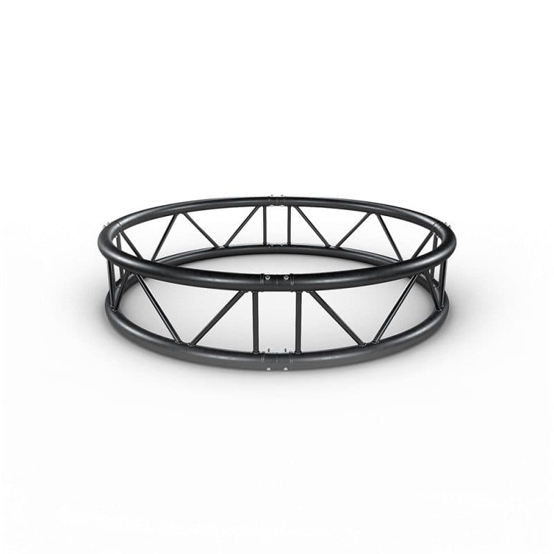 Traliccio doppio tondo verticale Ø2m tubi 290mm nero 4 parti - CONTESTAGE HIT-H11277