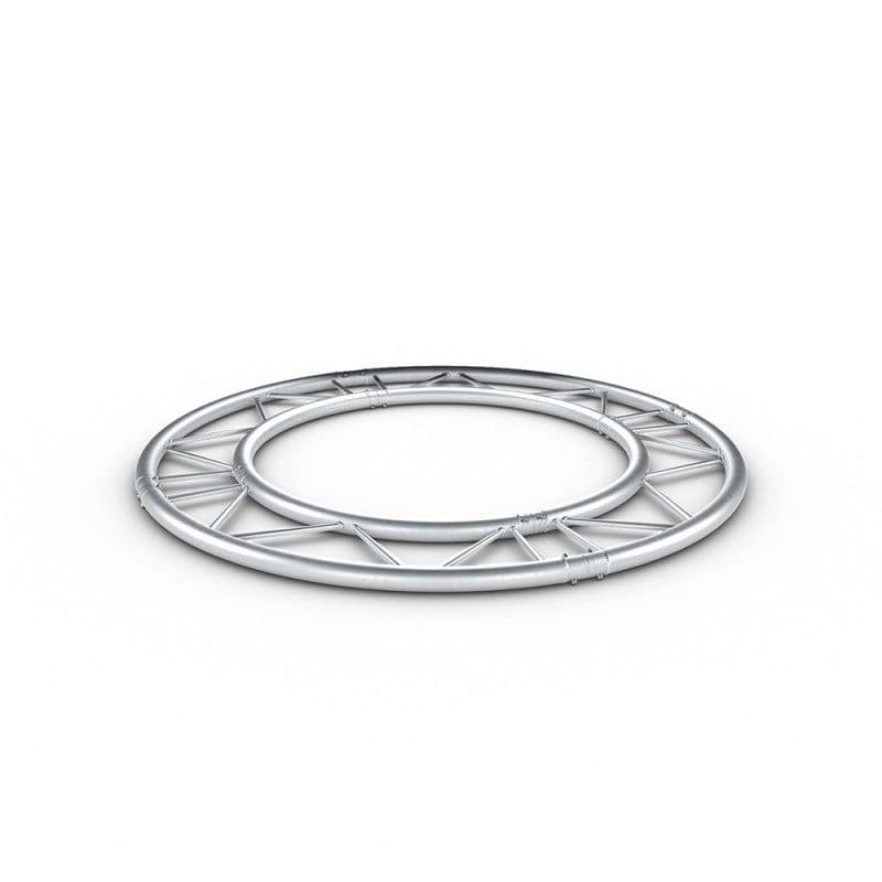 Traliccio doppio tondo orizzontale Ø3m tubi 290mm argento 4 parti - CONTESTAGE HIT-H11280